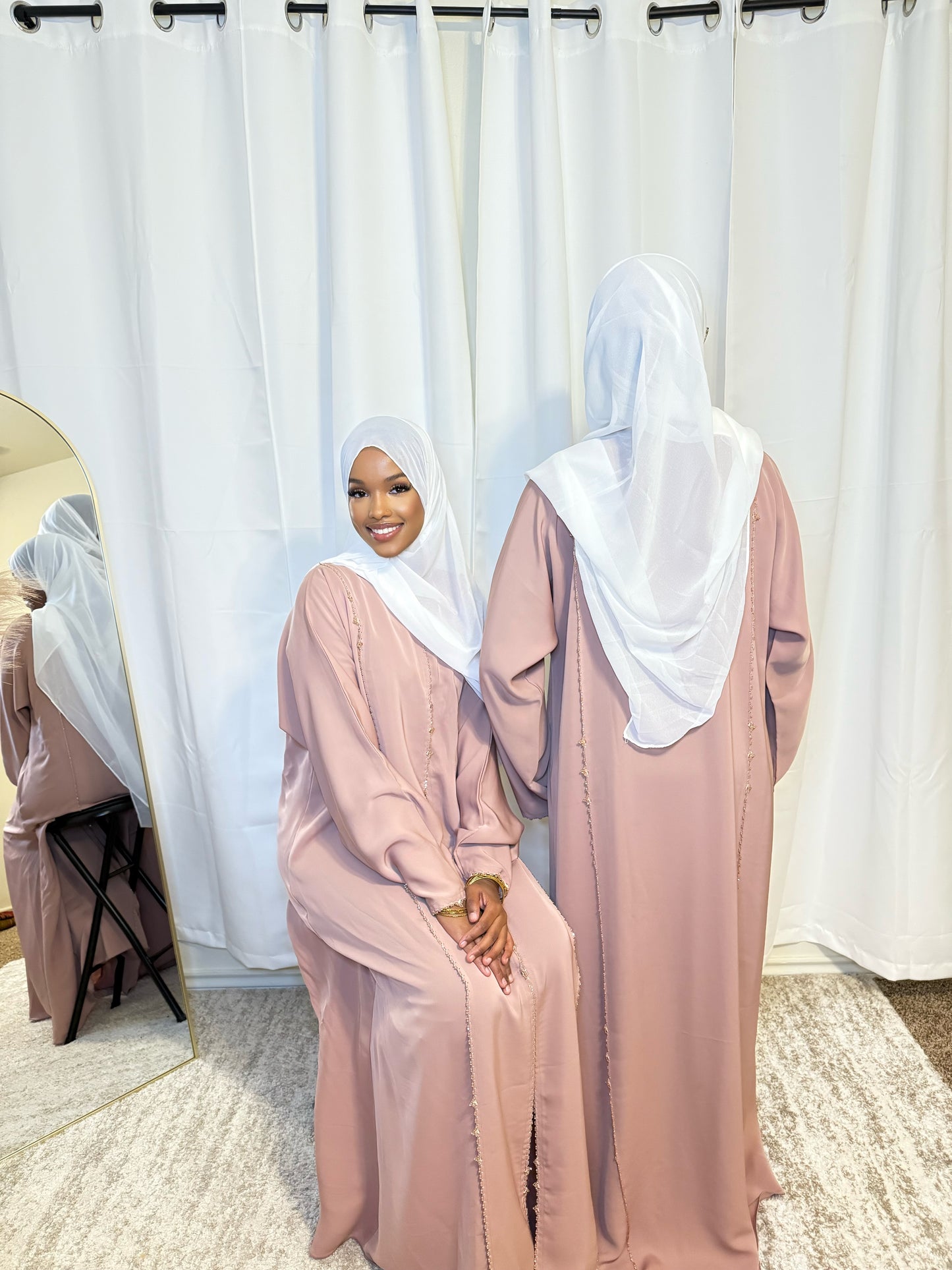 Blush Abaya