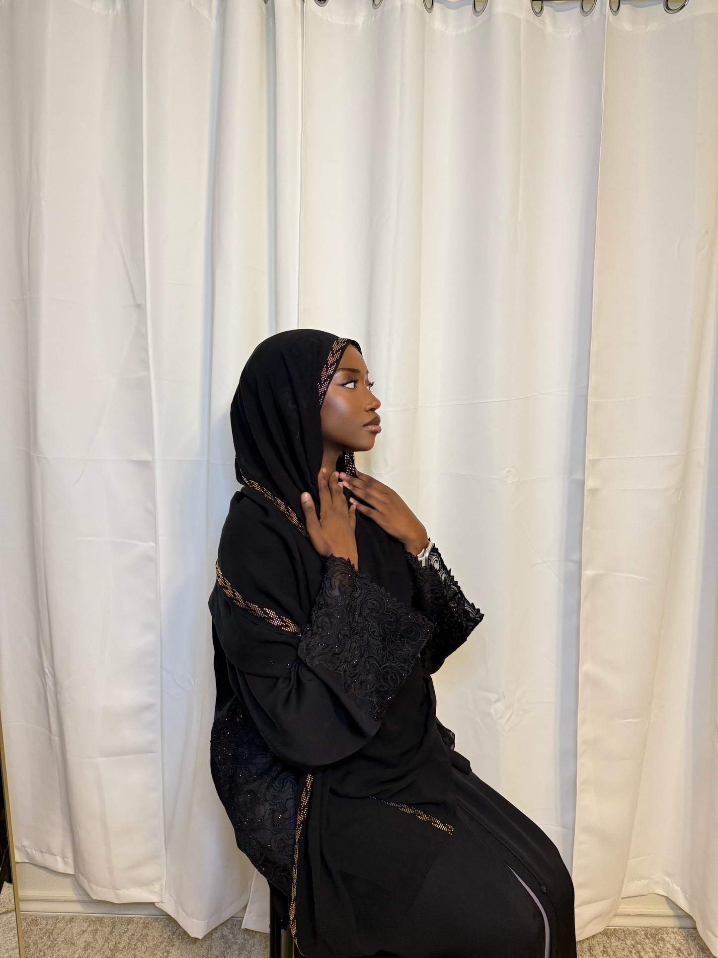 Black and Gold Veil